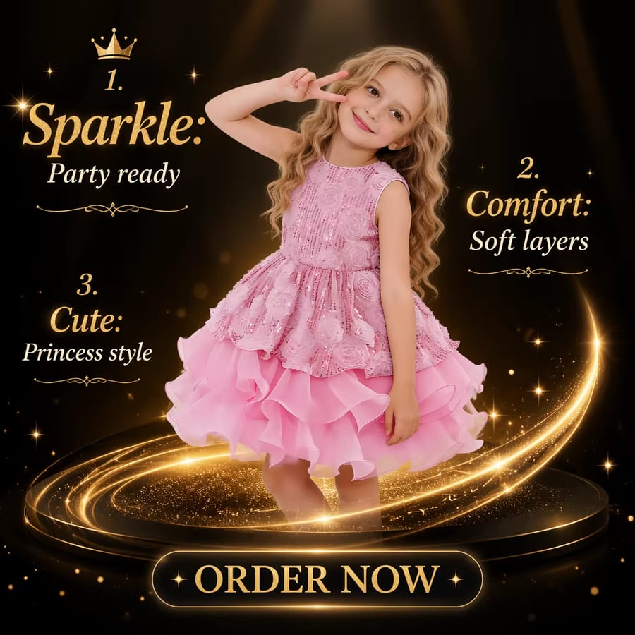 Christmas Flower Girl Tutu Dress