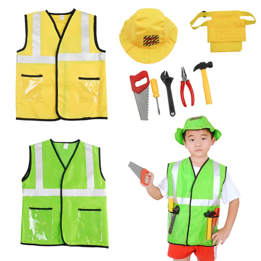 Kids Construction Builder Role-Play Costume