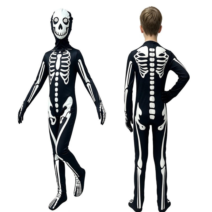 Kids Skeleton Bodysuit Costume