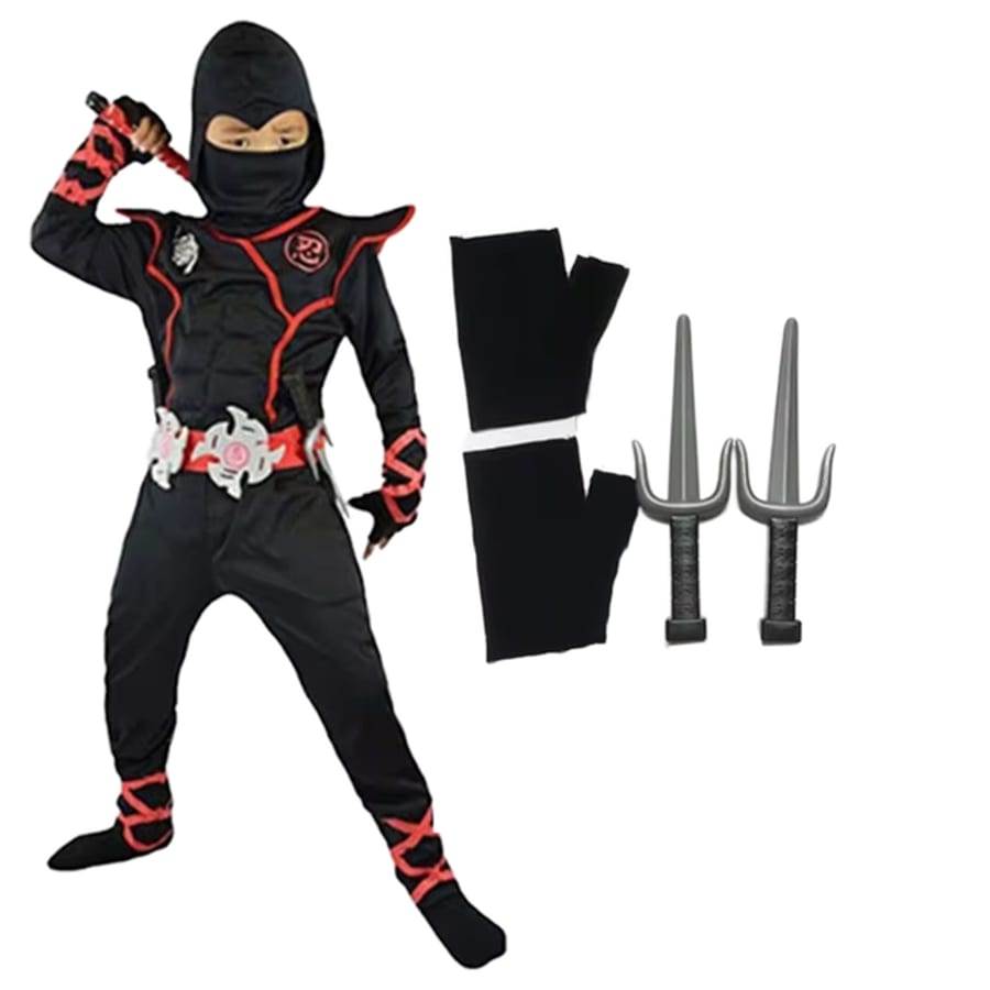 Kids' Stealth Ninja Costume Set