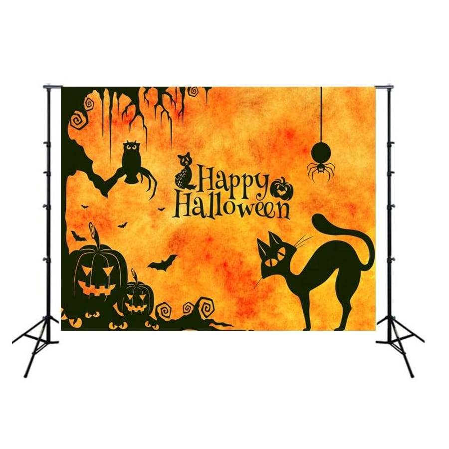Halloween Party Backdrop and Photo Scene Set