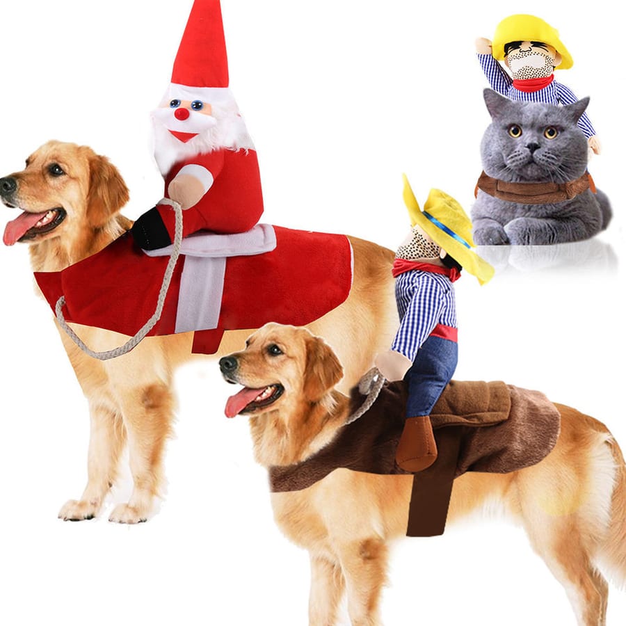 Cat and Dog Costume Set for Halloween and Christmas