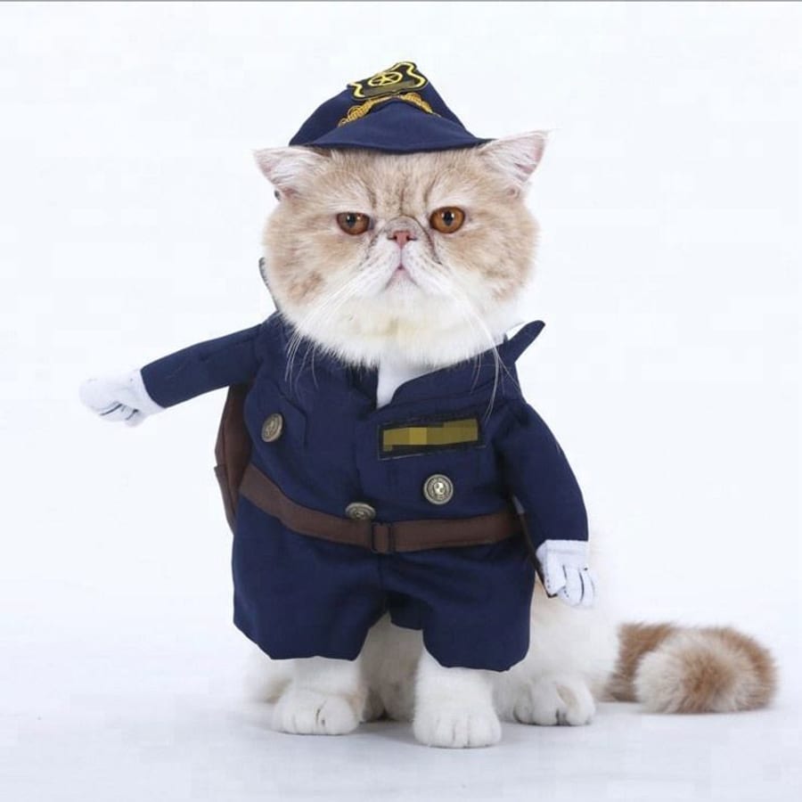 Pet Policeman Uniform Costume