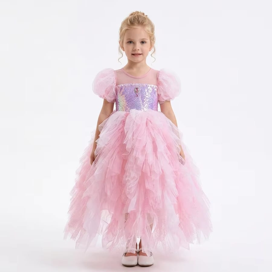 Kids' Sequin Princess Tulle Gown