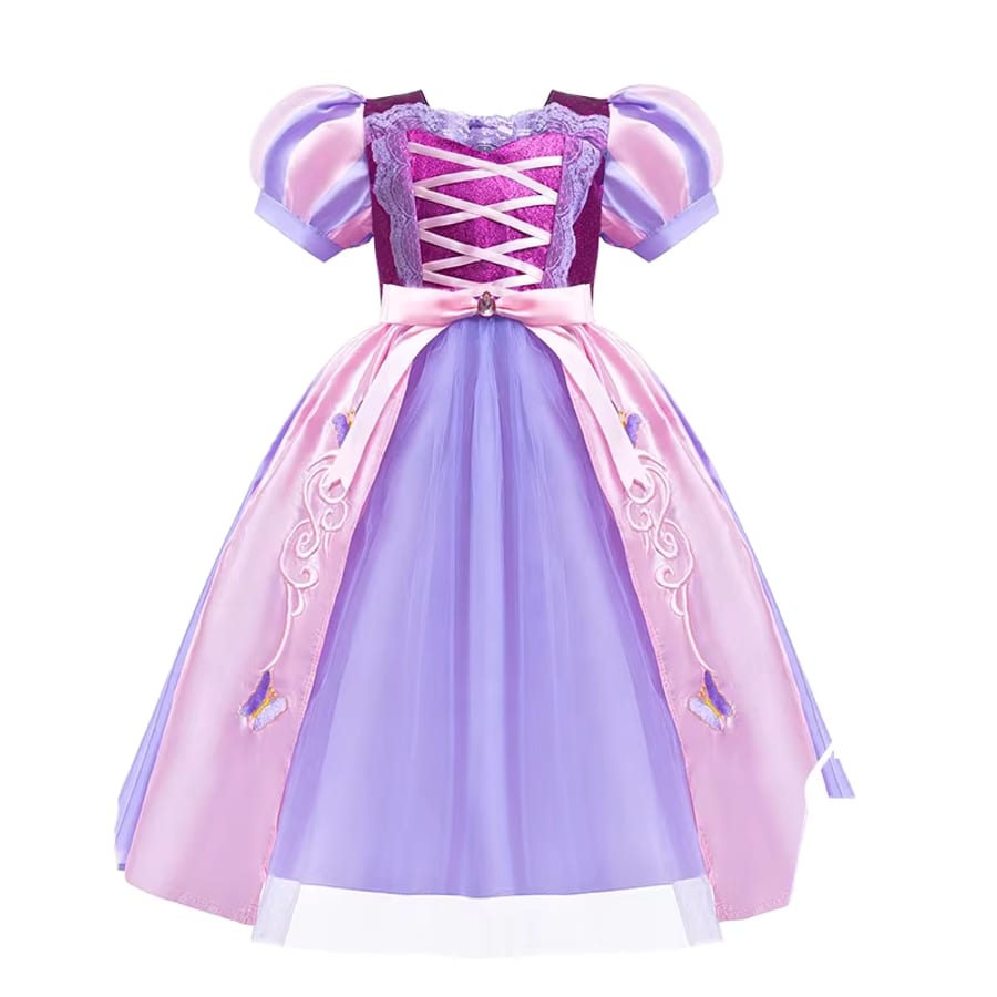 Sofia Princess Puff-Sleeve Dress