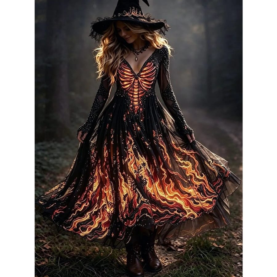 Women's Gothic Witch Gown